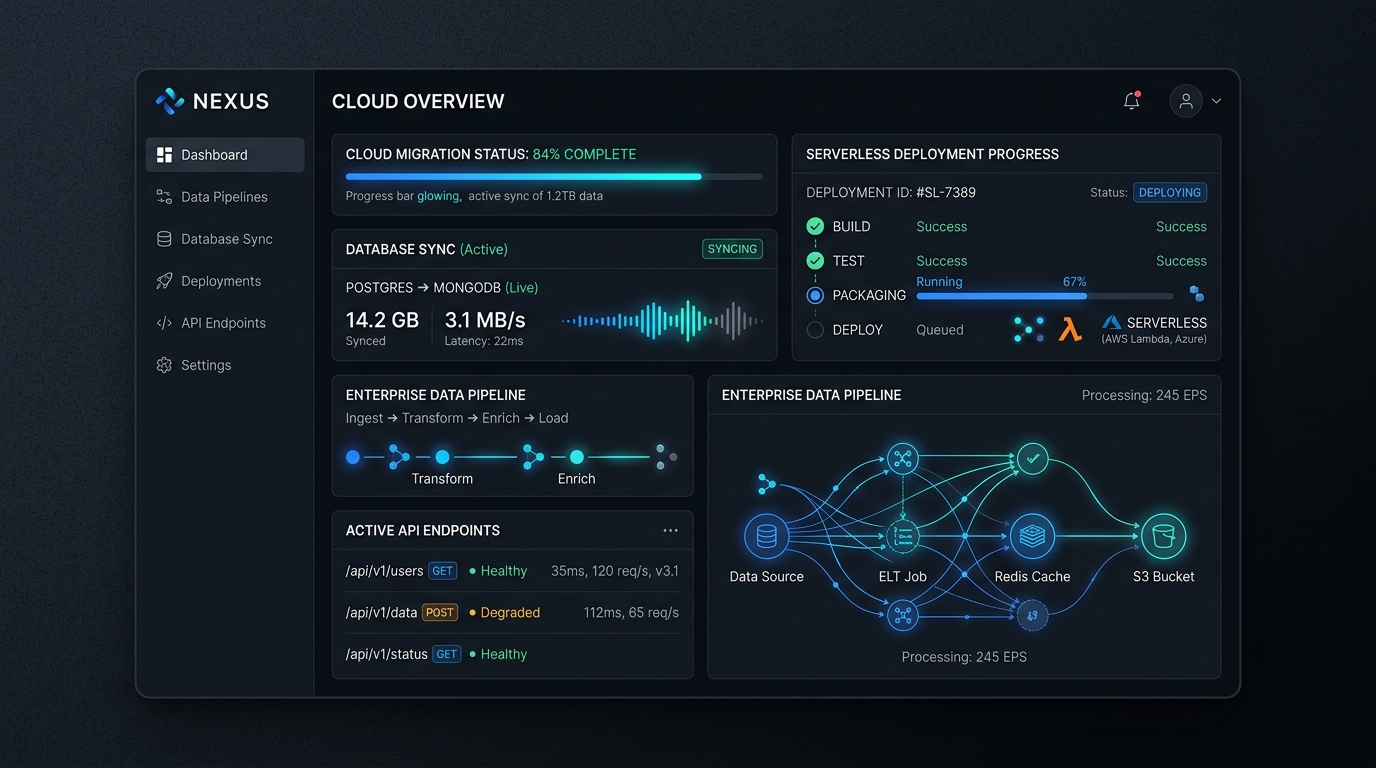 Cloud Infrastructure and Data Migration Architecture